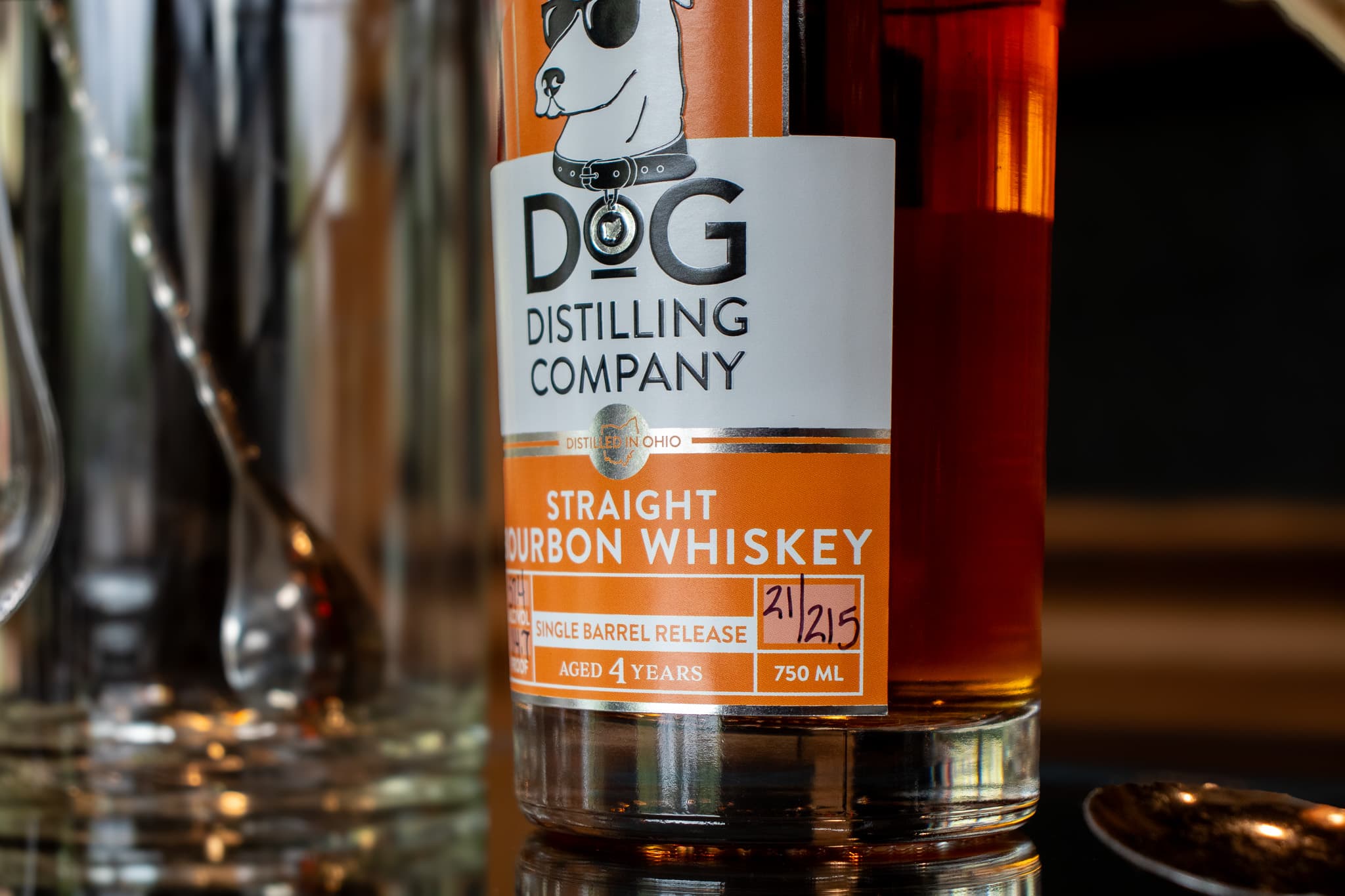 Bourbon Whiskey Bottle