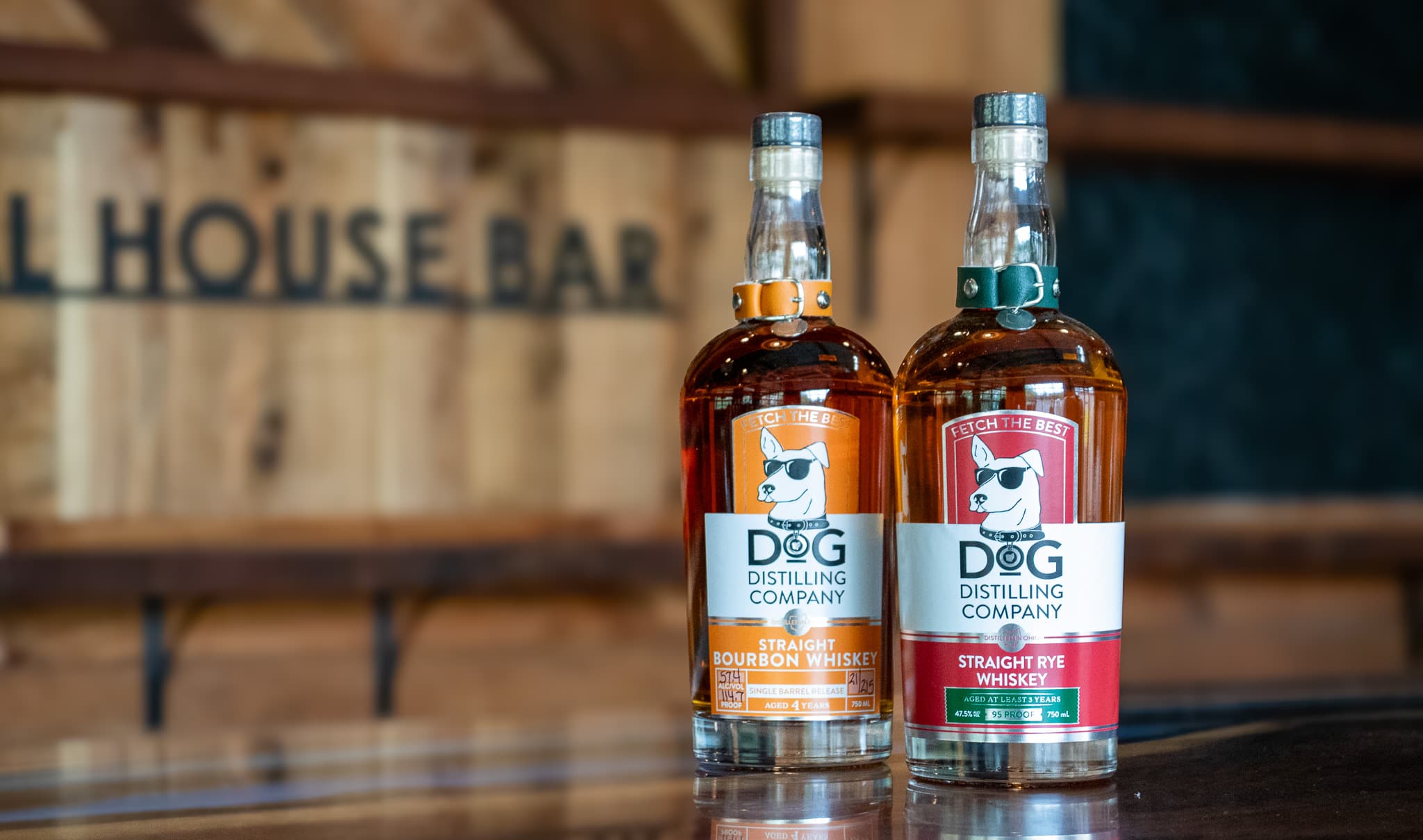 Rye Whiskey Bottle Detail